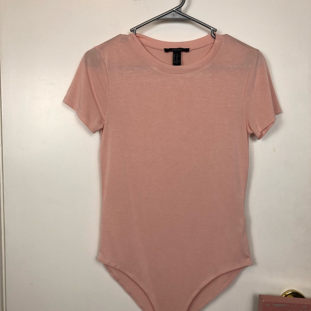 Blush Pink Bodysuit Blouse